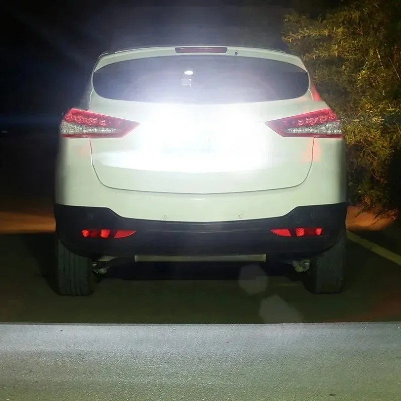 أضواء السيارة العكسية سطوع عالية عكس وامض تحذير مصباح العالمي السيارات دراجة نارية وقوف السيارات LED الكهربائية العين تعديل لمبة