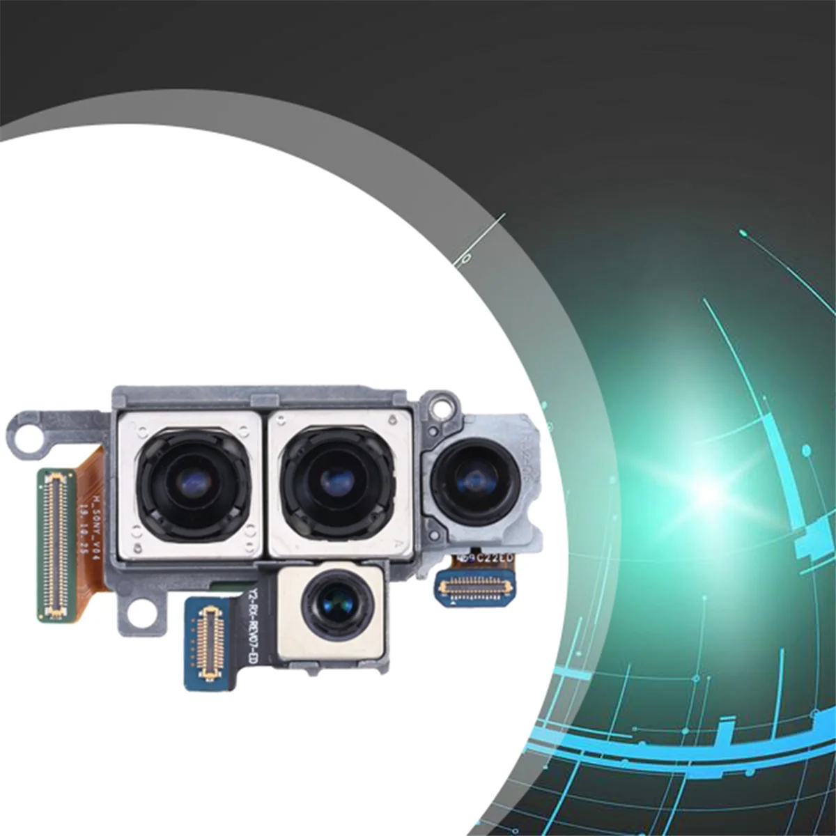 مجموعة كاميرا جديدة لهاتف سامسونج جالاكسي S20 + / S20 + 5G SM-G985U/G986U النسخة الأمريكية المقربة + العمق + واسعة + استبدال الكاميرا الرئيسية الخلفية