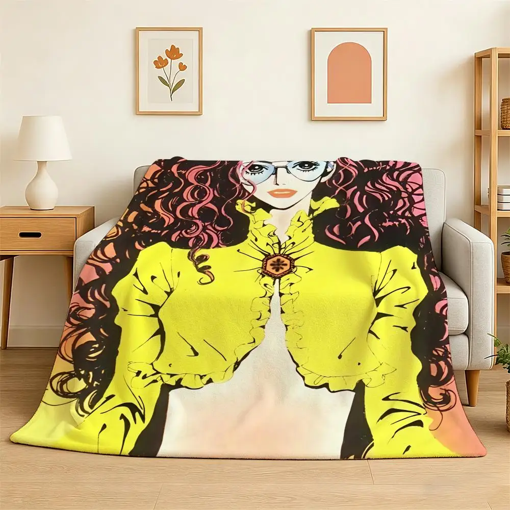 Anime Paradise Kiss Throw 240g Flannel Blanket Lightweight Soft Skin-friendly Summer Thin Throw Blanket