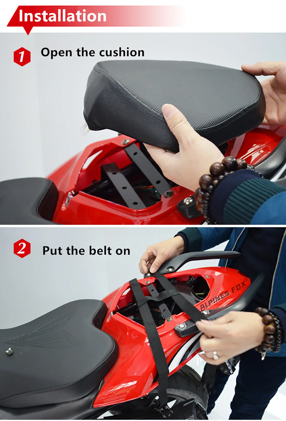 Moto zentrische wasserdichte Motorrad-Heck tasche Multifunktions-Rücksitz tasche Hochleistungs-Motorrad tasche Fahrer-Fallbein-Seiten tasche – Detail 16