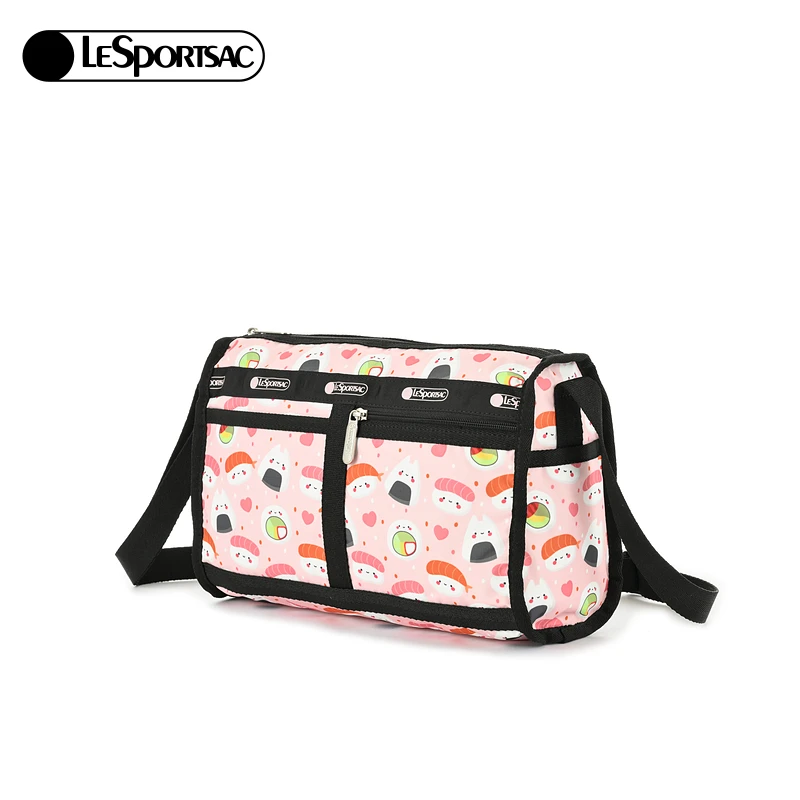 

LeSportsac Trendy Commuter Dopne Print oulder Crossbody Bag Soft Briti Sle Floral Pattern Zipper Closure Youth Bag