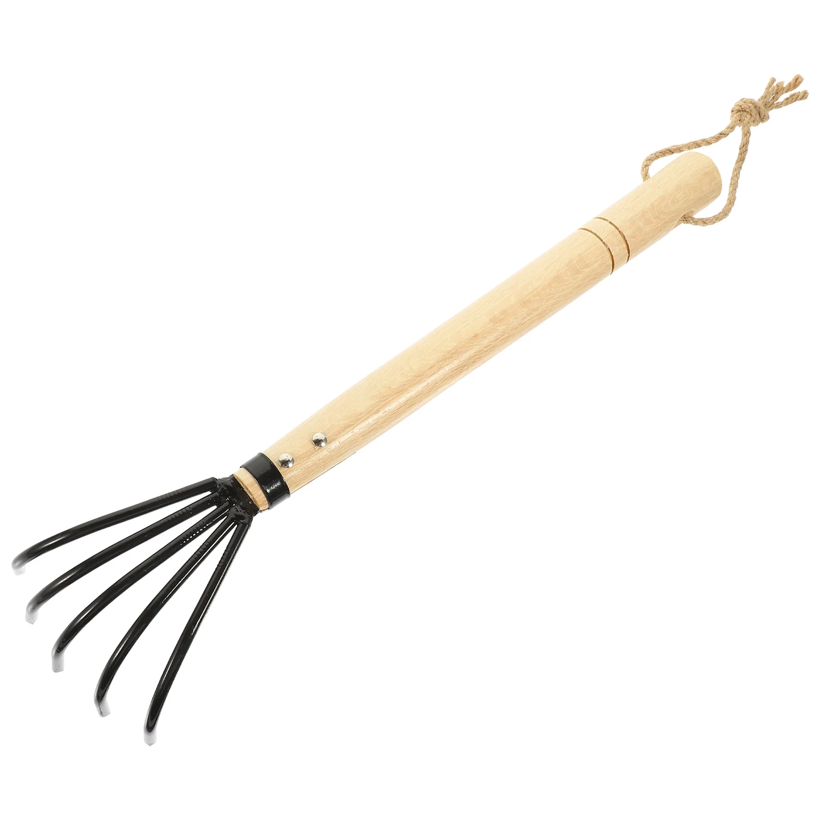 

Five Tooth Rake Wood H Spreading Teeth Garden Steel Claw Seaside Soil Loosening Clam Digger Lightweight Rust Resistant