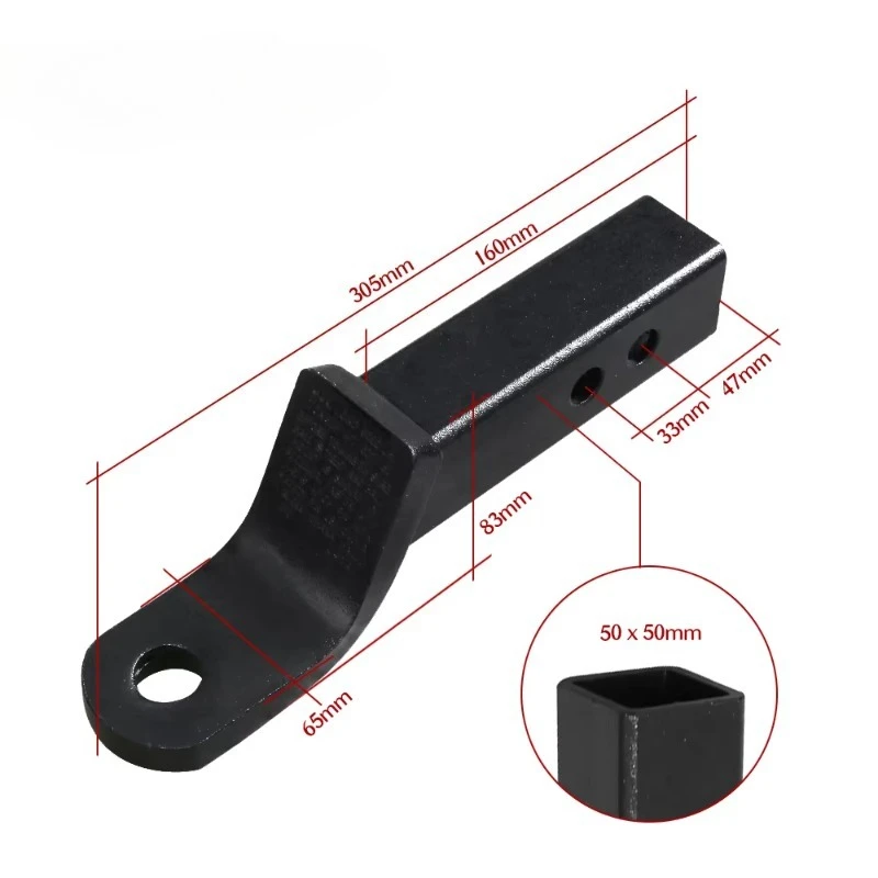 2 Inch Towbar Tongue Ball Mount, Towball and Hitch Pin Kit for R V Car Camper Caravan Trailer Towing and Hitch Accessories