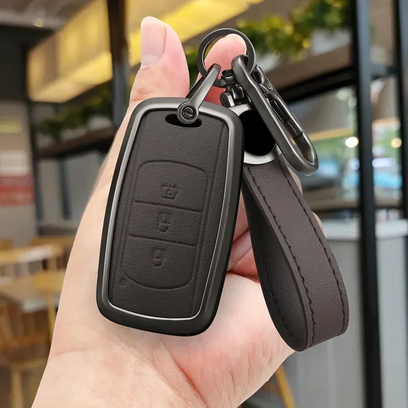 Alloy Car Key Cover Case Holder Chain Fob For Dongfeng DFM DFSK Glory 580 F507 S30 H30 AX7 Accessories Car-Styling Holder Shell