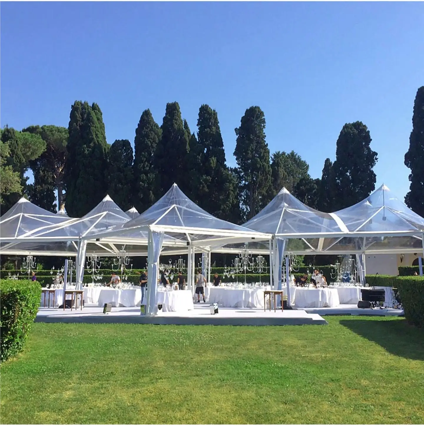 Luxury 3m 5m 8m Big clear Marquee Wedding Tents Aluminum Frame Waterproof Pagoda Party Tents for Events