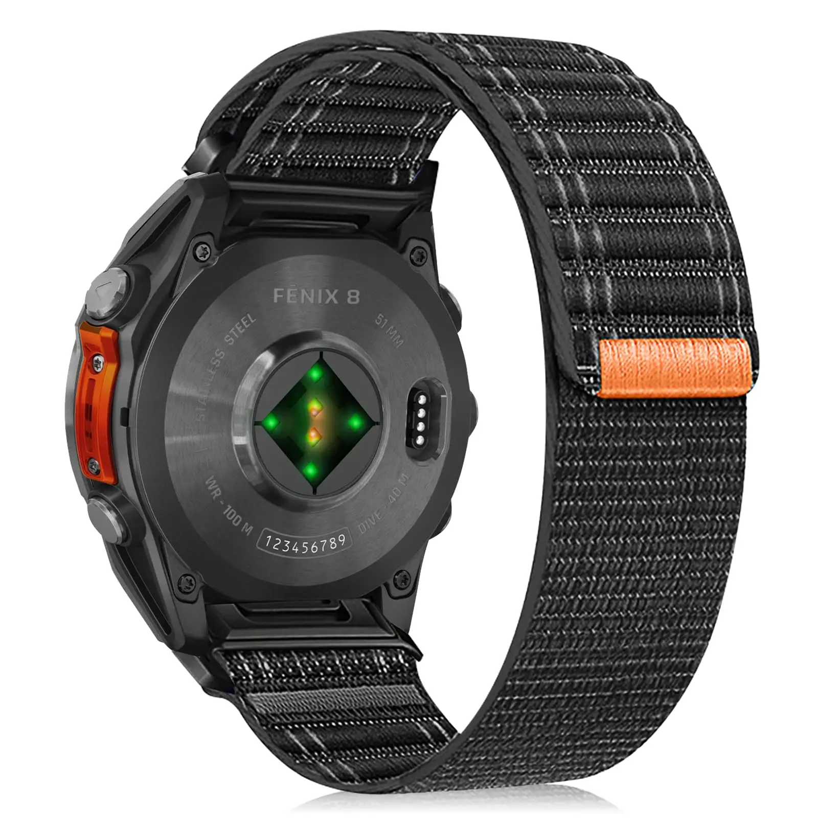QuickFit 20 mm 22 mm 26 mm geweven nylon band voor Garmin Fenix E 8 47 mm 51 mm 7 7S 7X 6 6S 6X 5 5X/Enduro 3/Epix Pro Instinct-band - afbeelding 1