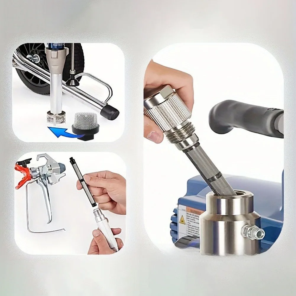 Stainless Steel Filter for Airless Spray Equipment Designed for Clog Resistance and Long Term Use 5 Outer 5 Inner 3 Pump Filters