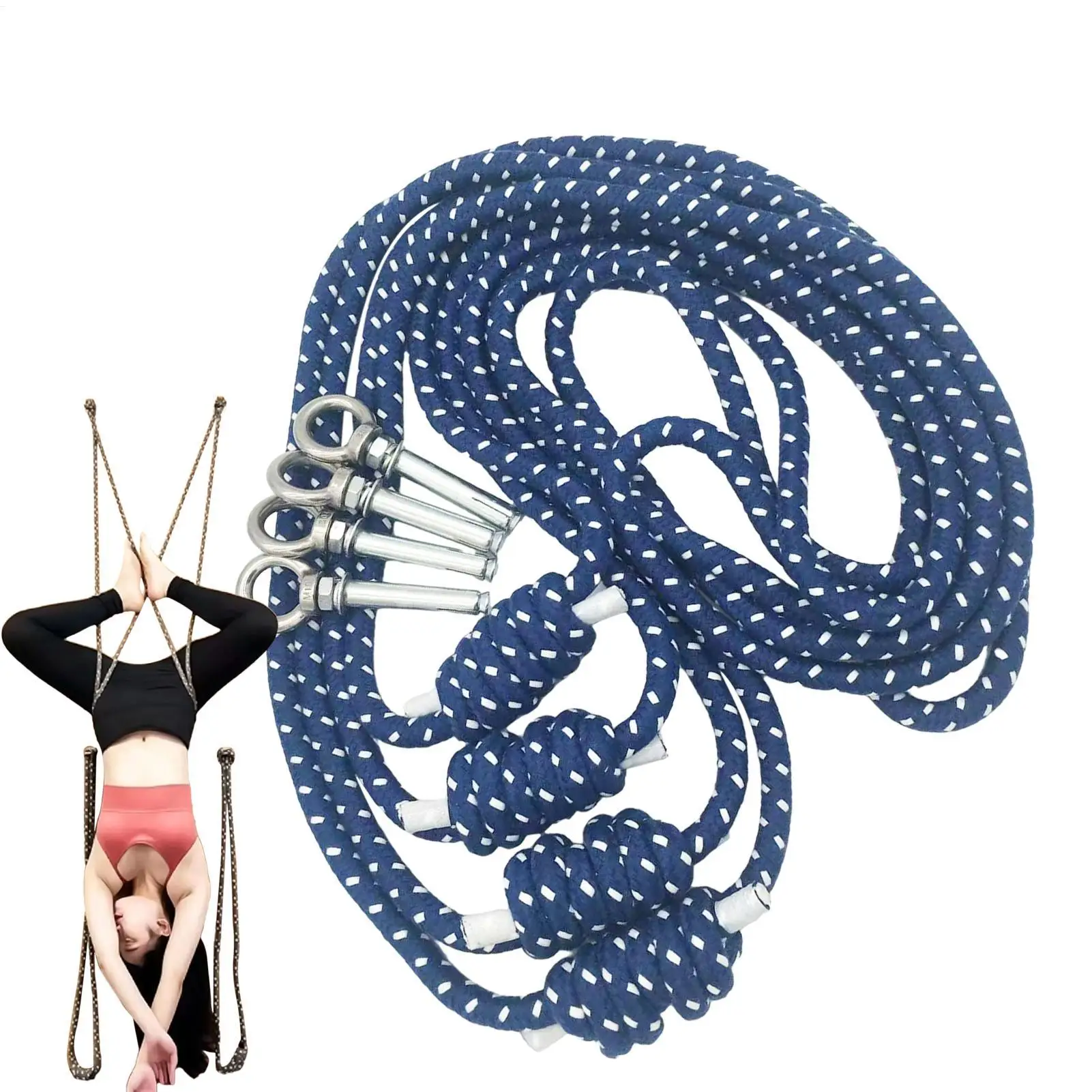 Yoga Wall Hanging Rope Antigravity Sling Wall Mount Kit Easy installation Cotton Multi functional assistance Wall rope set