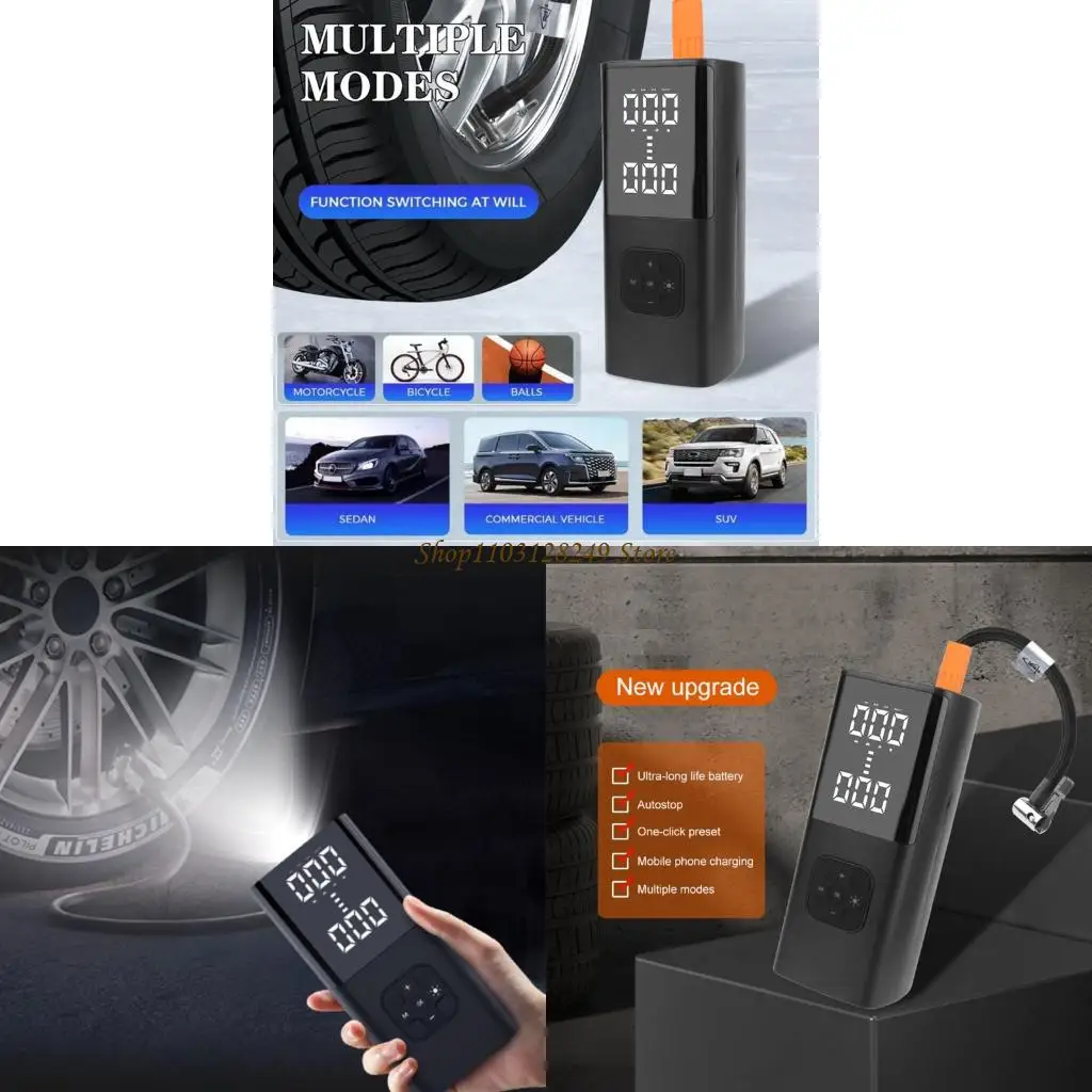 

N5KD CAR Electric Air компрессор беспроводной портативный насос шин для мотоциклов