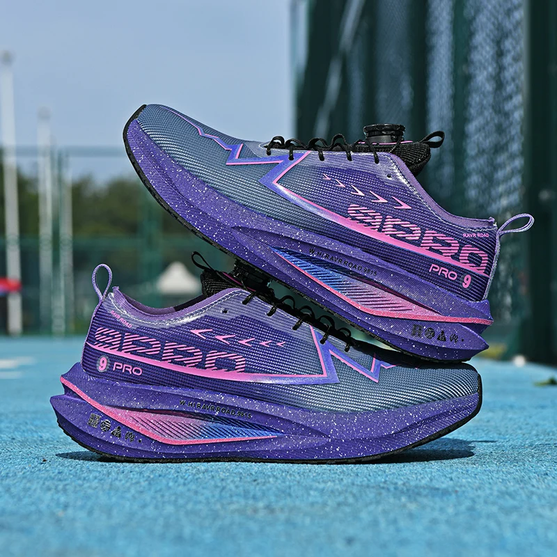 

Мужские кроссовки для бега, для занятий спортом на открытом воздухе, для пар, нескользящие, сетчатые, дышащие, гоночные кроссовки, роскошная обувь, внедорожная обувь, с амортизацией