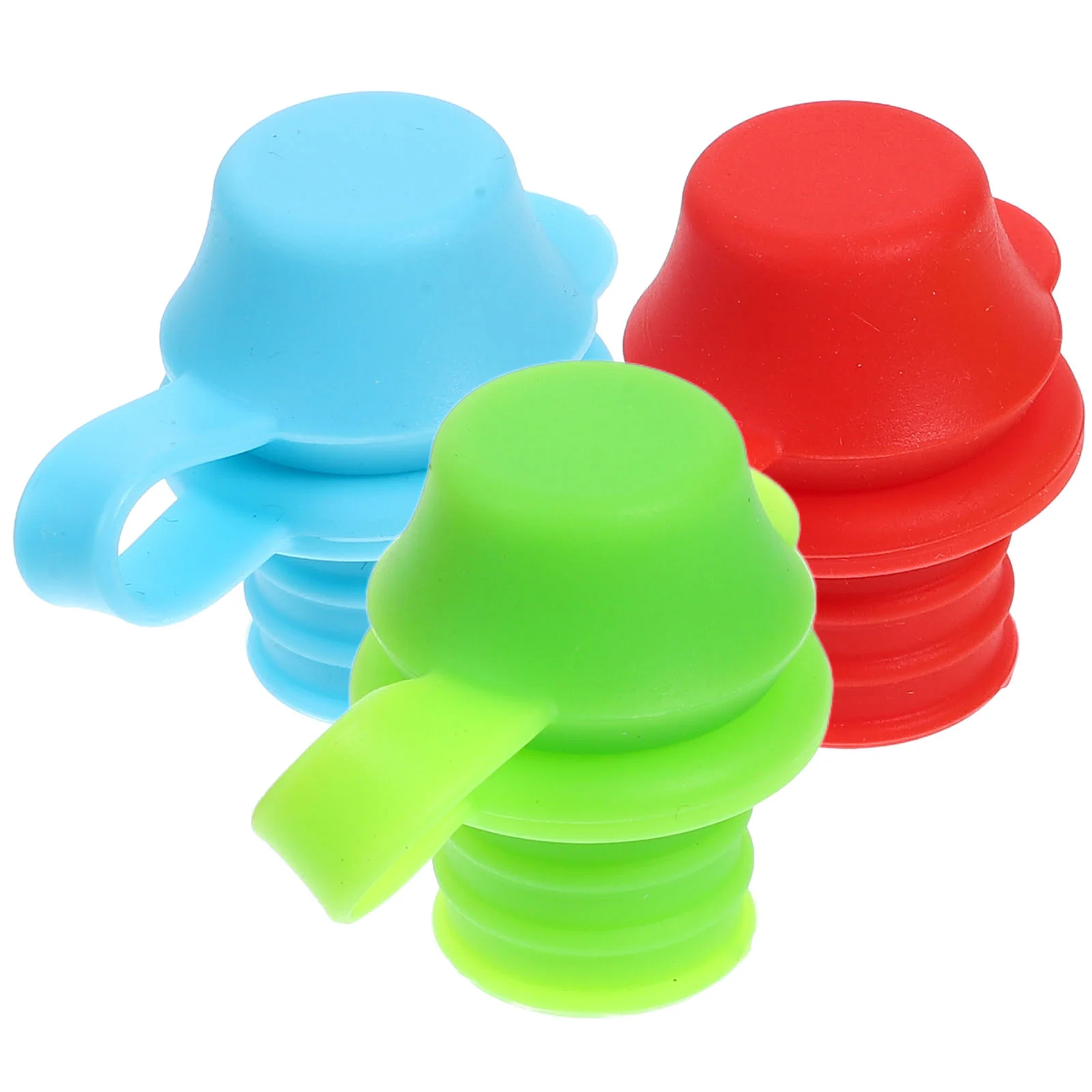 3 Pcs Silicone Bottle Cap Mouth Leak Proof Water Bottles Kids Tops For Children Spout Adapter Silica Gel Caps Milk Toddler