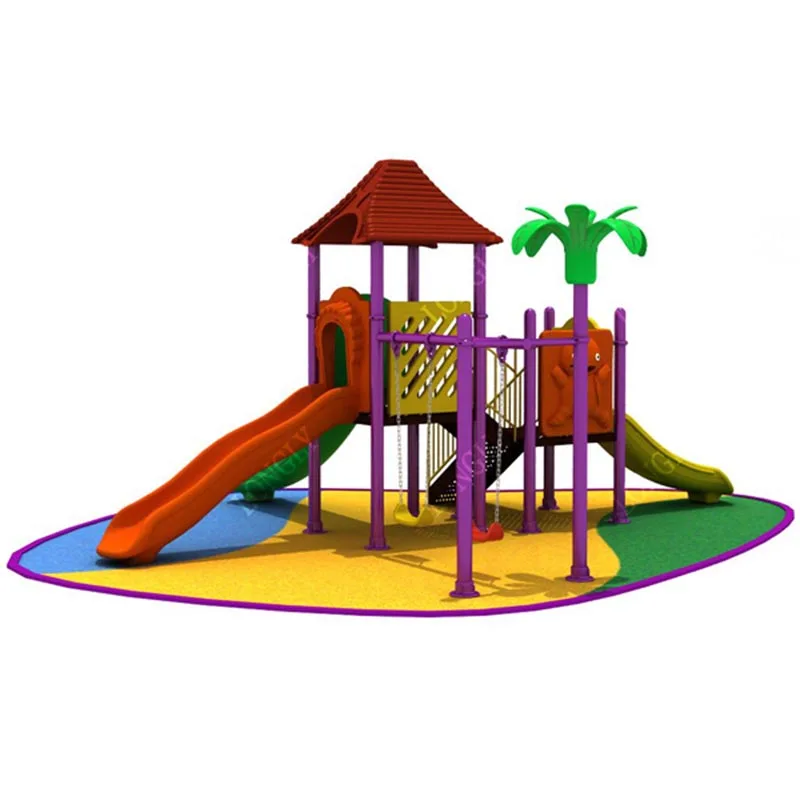 Stylish Plastic Commercial Playground Outdoor Slide for Kids for Garden School Residential Areas Amusement Park Educational