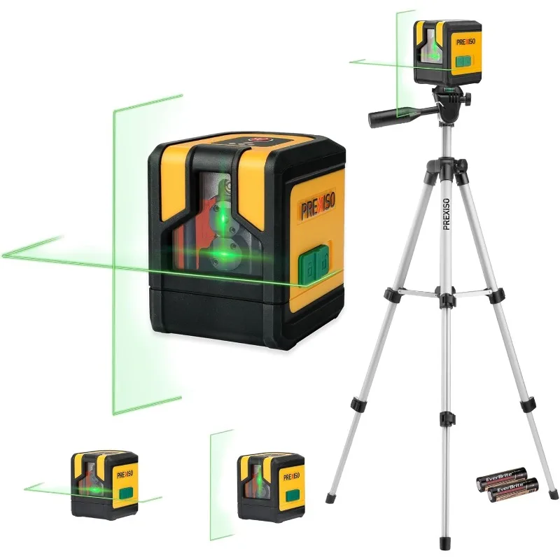 

Laser Level with Tripod, 100Ft Dual Modules Self Leveling Cross Line Laser Level, Construction with 31-1/2in Tripod