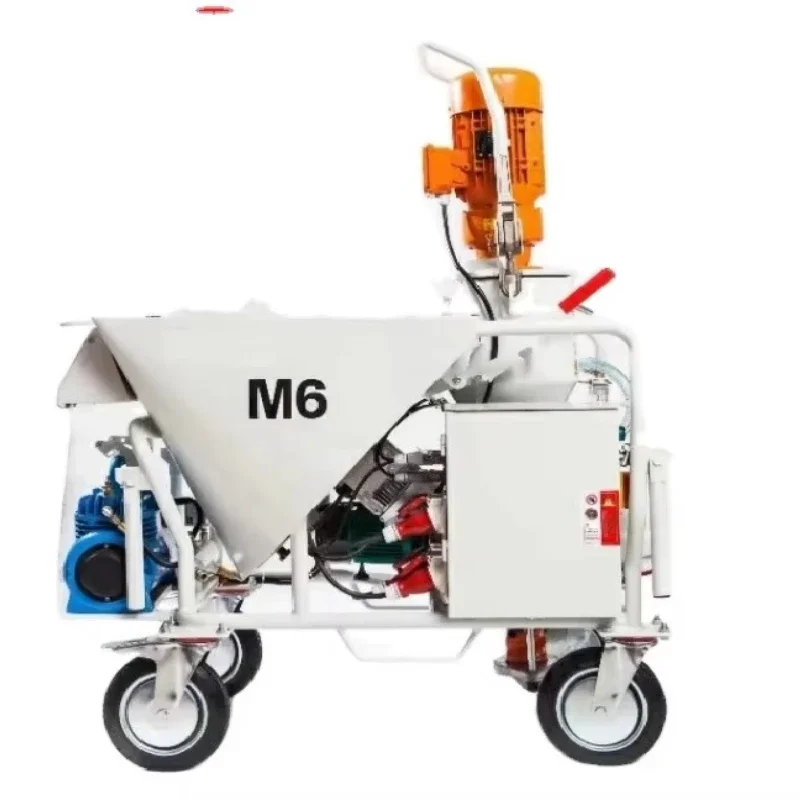 Energy Saving M6 Automatic Plastering Machine High Flow Gypsum Spray Equipment Multi-purpose Lime Cement Sprayer for Job Site