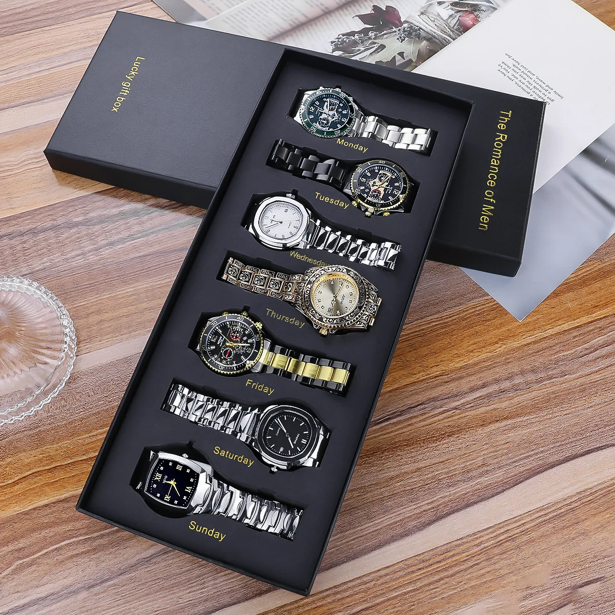 Smartwatch Premium Watches For Men - Reloj para Hombre, 7 Piezas, Colección