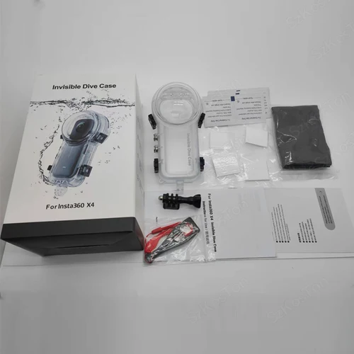 Imagen 2 del producto Funda de buceo para Insta 360 X4, funda carcasa impermeable para Insta360 X4, funda de buceo Invisible bajo el agua, accesorios de carcasa de buceo de 50M