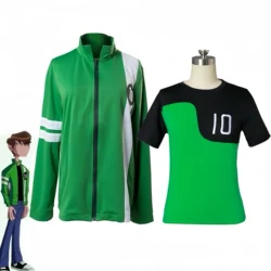Ben Tennyson 10 Cosplay Fantasia Ben 10 Shirt Costume Halloween Carnival Party Outfits