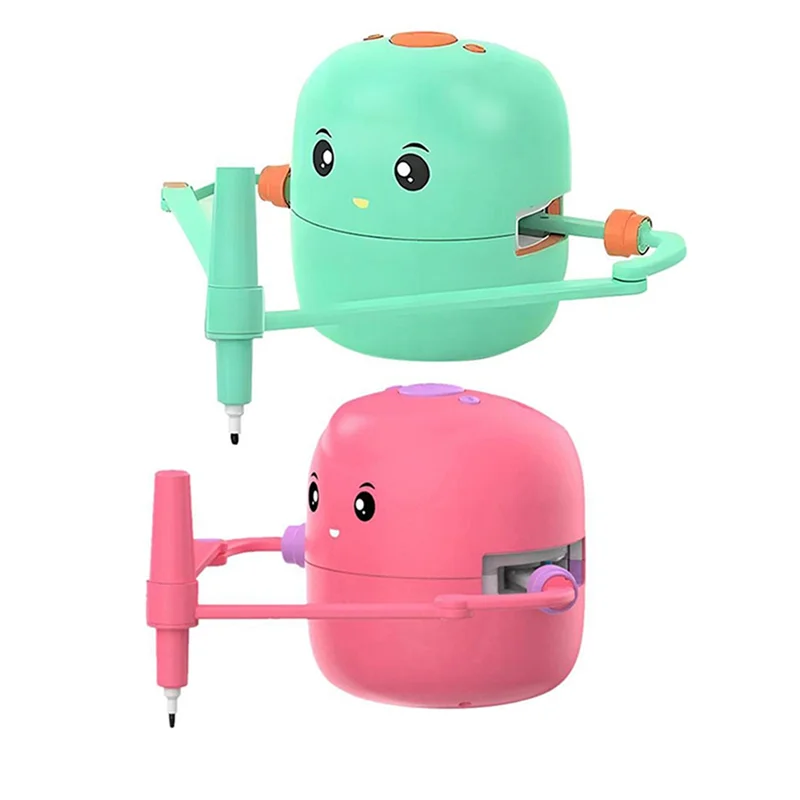 Compact Smart Drawing Robots Intelligent Painting Robot Kids Drawing For Children Birthday Gifts For GIRLS Early Green