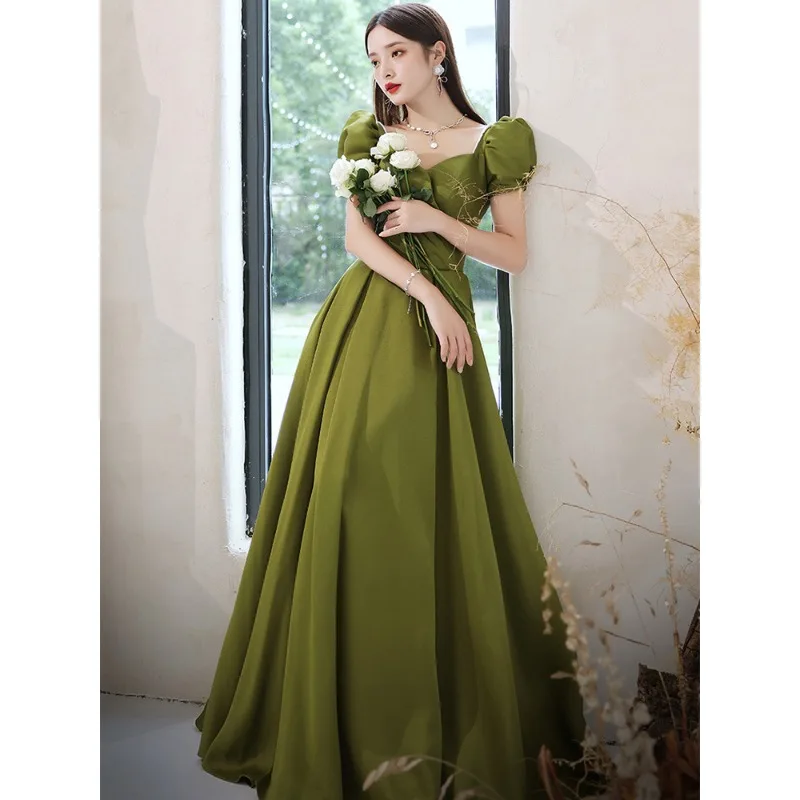 Sukienka damska na lato 2025, nowa, na jedno ramię, wieczorowa, modna, bankietowa, długa, stylizowana na sukienkę celebrytki, dla prowadzącej, studentki, na egzamin artystyczny.