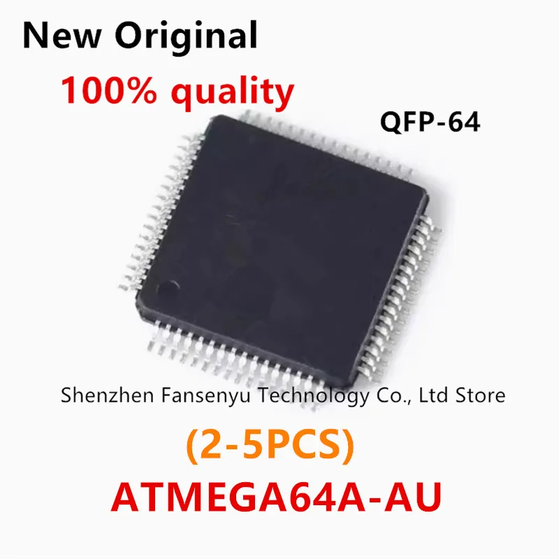 (2-5piece)100% New ATMEGA64A-AU ATMEGA64A AU QFP-64 Chipset