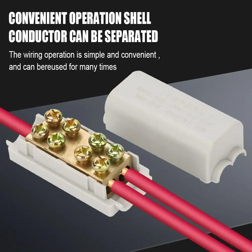 Junction Box Splitter Wire Connector Quick Wire Connector Terminal High Power Branch Terminal Block T-type Wiring Terminal