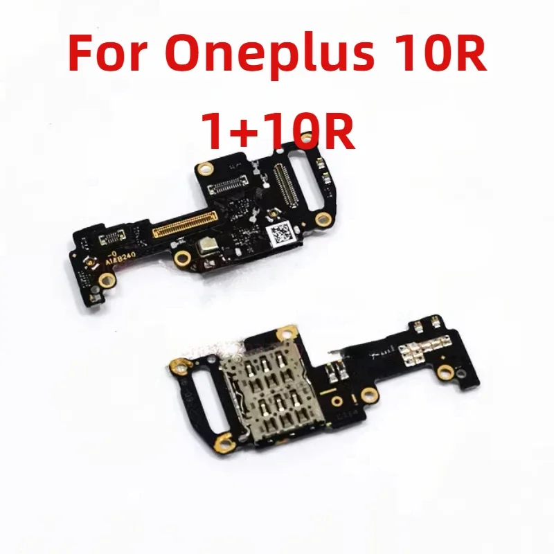 

SD/SIM card reader connector for OnePlus 10R 1 10R SIM holder with microphone board flex cable replacement