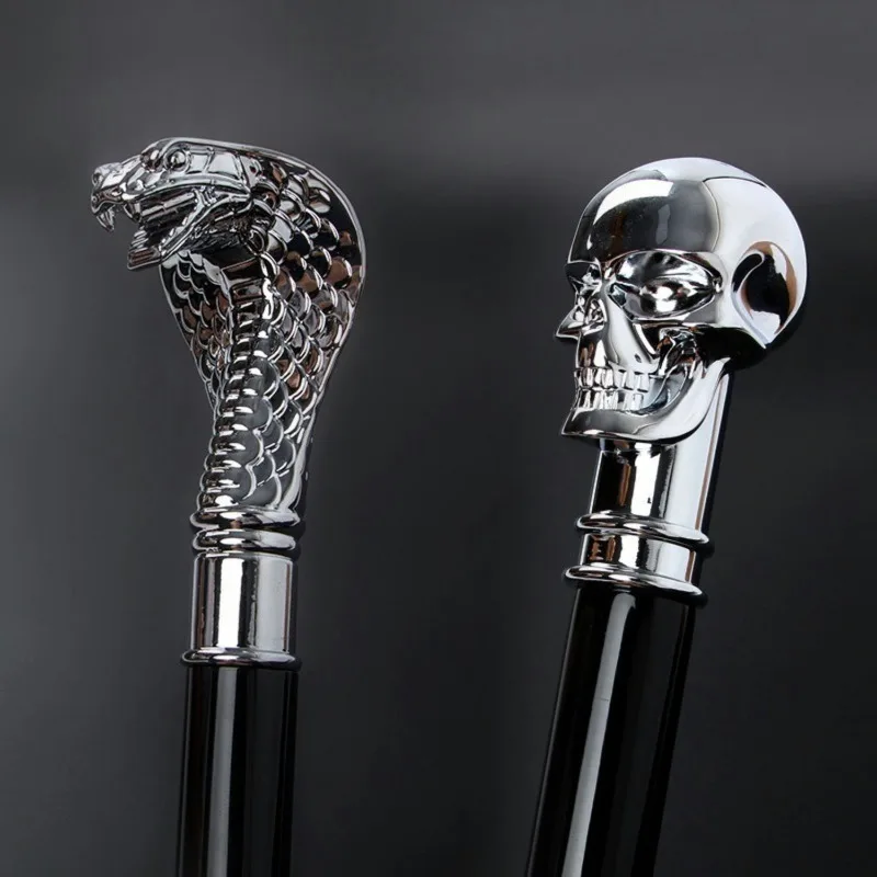 

Metal Animal Head Umbrella Skull Lion Leopard Creativity Umbrella Men's Retro British Style Long Handle Business Golf Umbrella