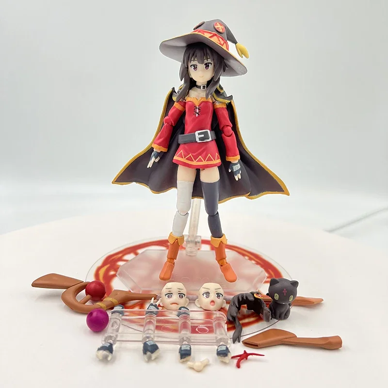 13cm Figma #407 KonoSuba 2 Megumin Anime Figure #399 KonoSuba Aqua Action Figure #425 Kazuma Figurine Adult Model Toys Gifts