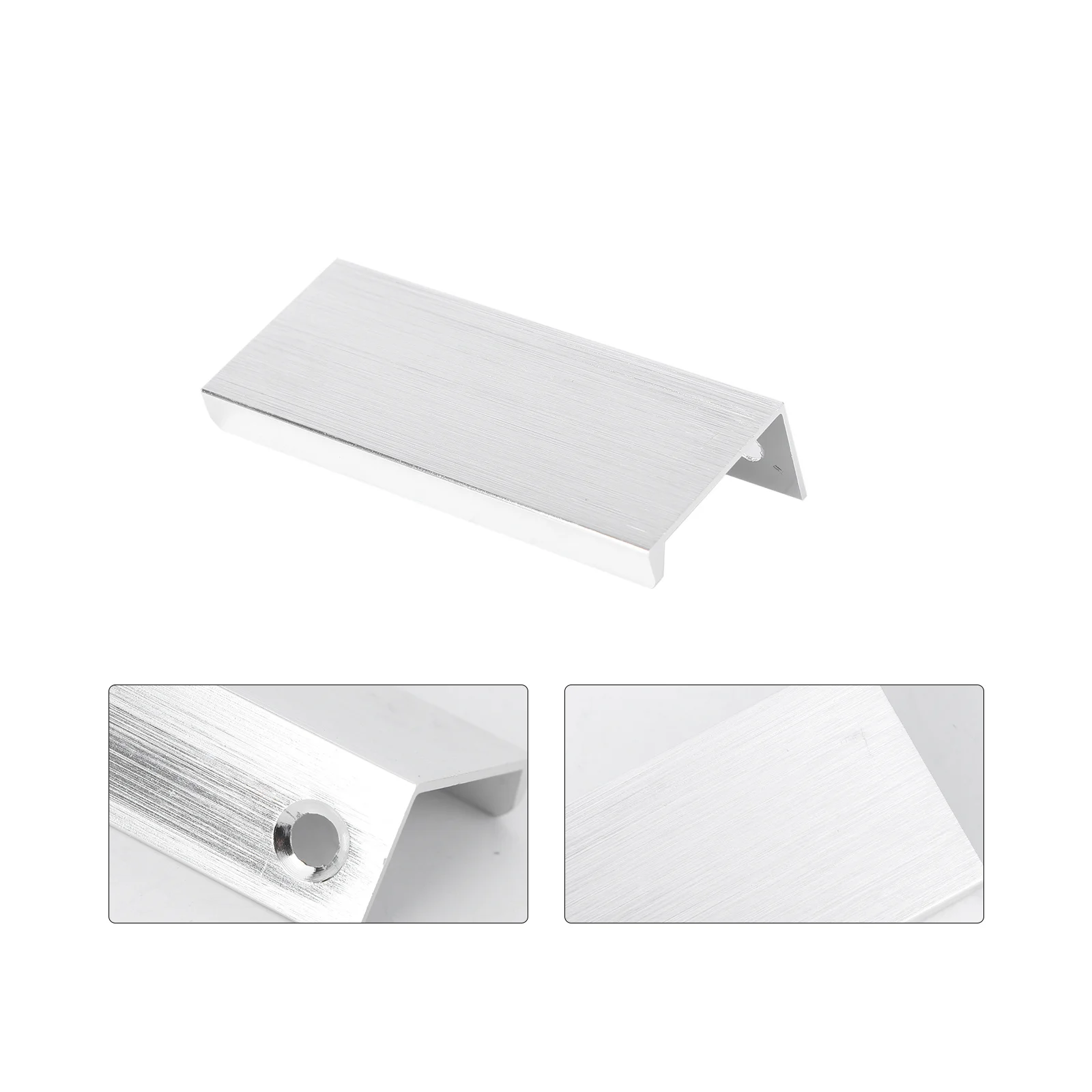 

4Pcs Simple Aluminum Alloy Pull Handle Invisible Cabinet Knob for Kitchen Bathroom 64Mm 80Mm Hole Distance Kitchen Cabinet Knob