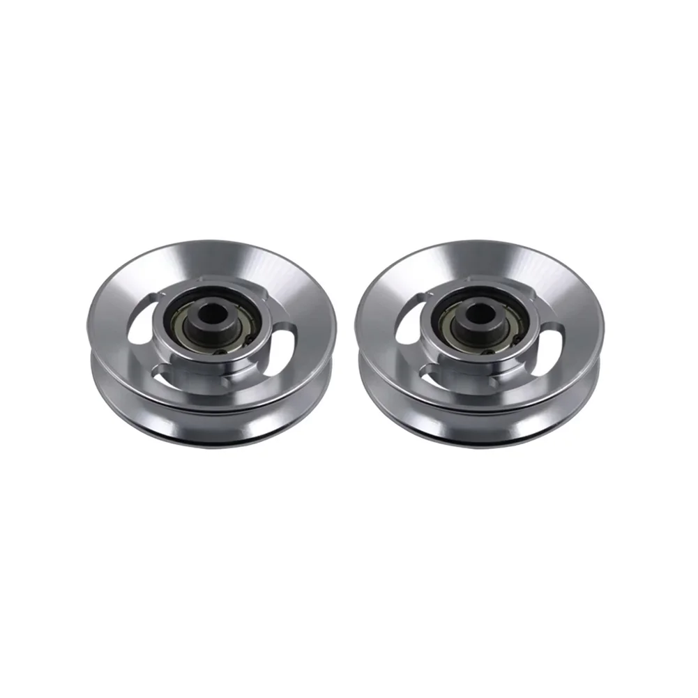 2-Pack Aluminum Alloy Pulleys With Sealed Bearings For Home Gym Cable Machines Silent Heavy-Duty Fitness Replacement Parts