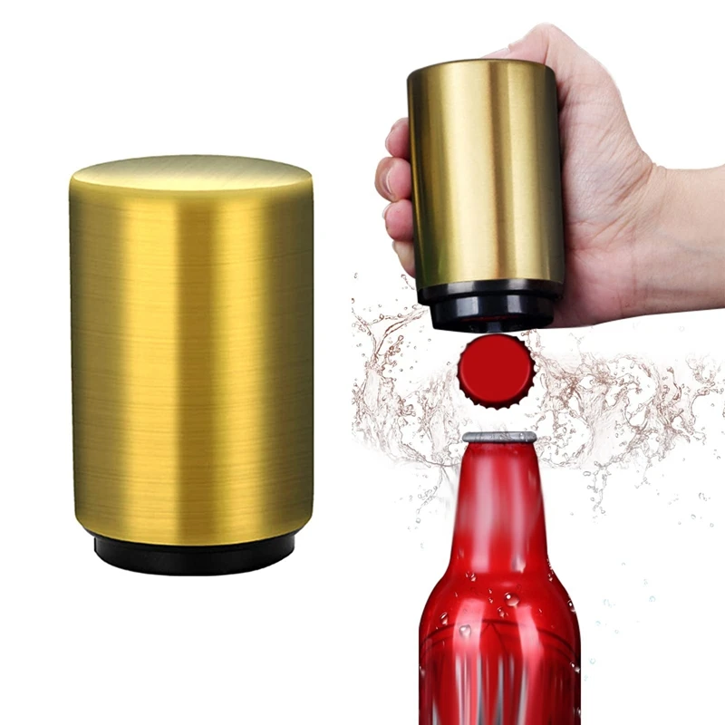 

Automatic Bottle Opener Stainless Steel Magnetic Beer Bottle Opener For Kitchen Restaurant Bar Gift