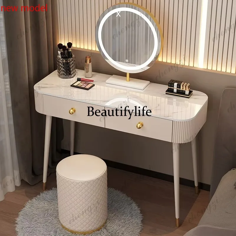 Organizador de Maquillaje, Cajón de Almacenamiento para Mesa de Vanidad, Ahorro de Espacio, Mesa de Maquillaje Moderna, Juego Completo, Tocador, Mueble para el Hogar A1