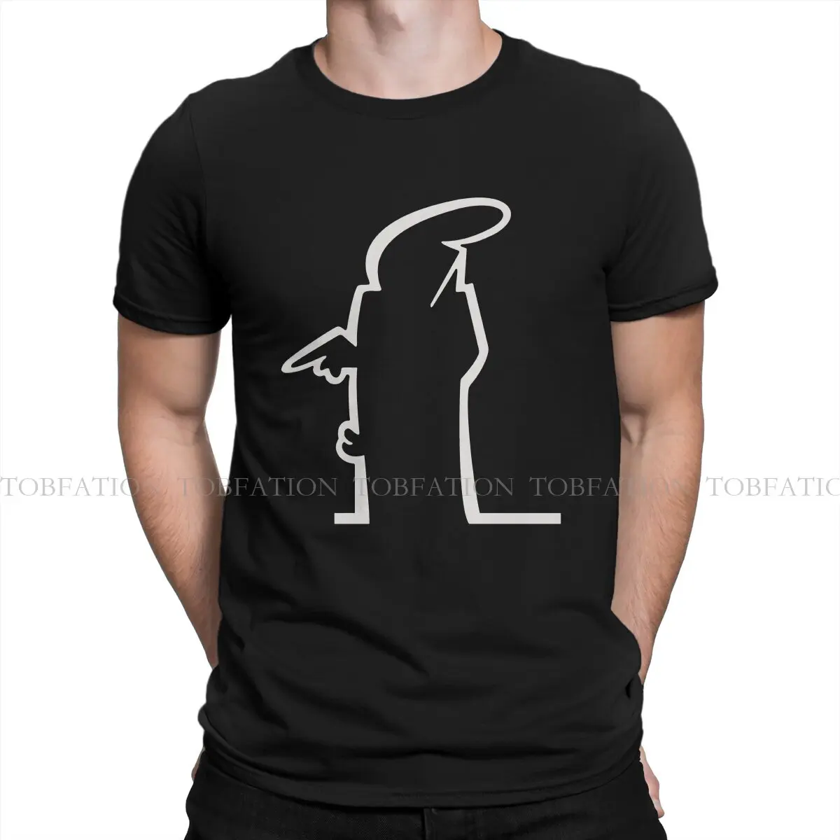 This Way La Line Lineman Art Men T Shirt Cotton Gothic O-Neck Tee Shirt Harajuku Short Sleeve