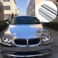 Car Stickers Color Change Vinyl Film Silver Electro Coating Film Electroplate Sticker Bubble Free Wrapping Film Car Accessories