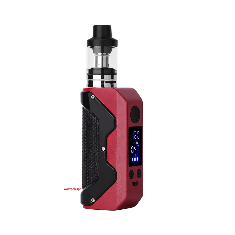 wolfcoolvape 120W Box Mod Kit 120w E Cigarette Vaporizer kit 2.5ml  Atomizer Vape 2200mah OLED Screen mod Electronic Cigarettes