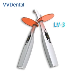 VVDental Wireless Dental Máquina De Cura De Luz, Máquina De Revestimento De Resina, LED LV-3, Fotopolimerizador, 1800-2200mw/cm²