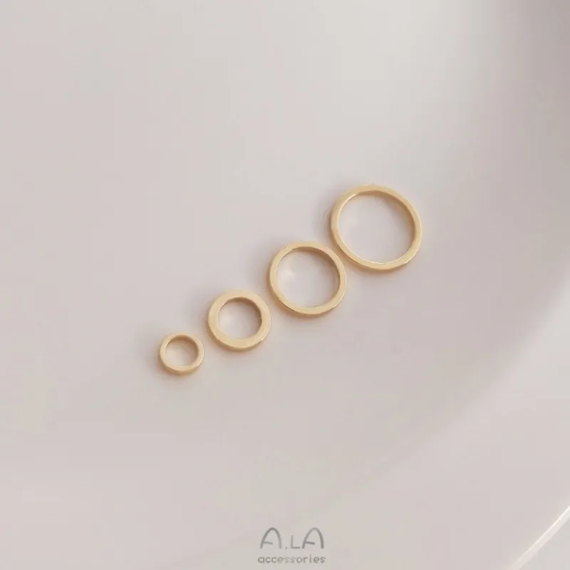 

14K Gold Closed Ring DIY Accessories Handmade Ring Bracelet Necklace Earrings Circle Jewelry Hanging Ring Material