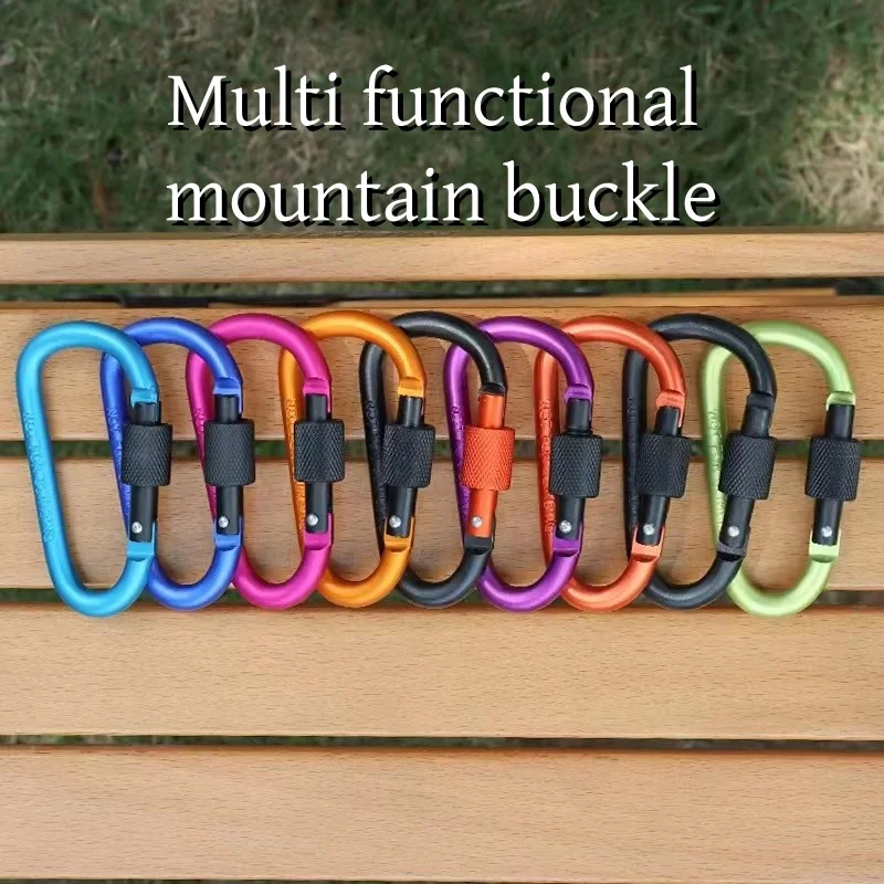 

10PCS Carabiner Clip Set Aluminium Alloy Tourist Hooks Fishing Outdoor Keychain Camping Karabiners