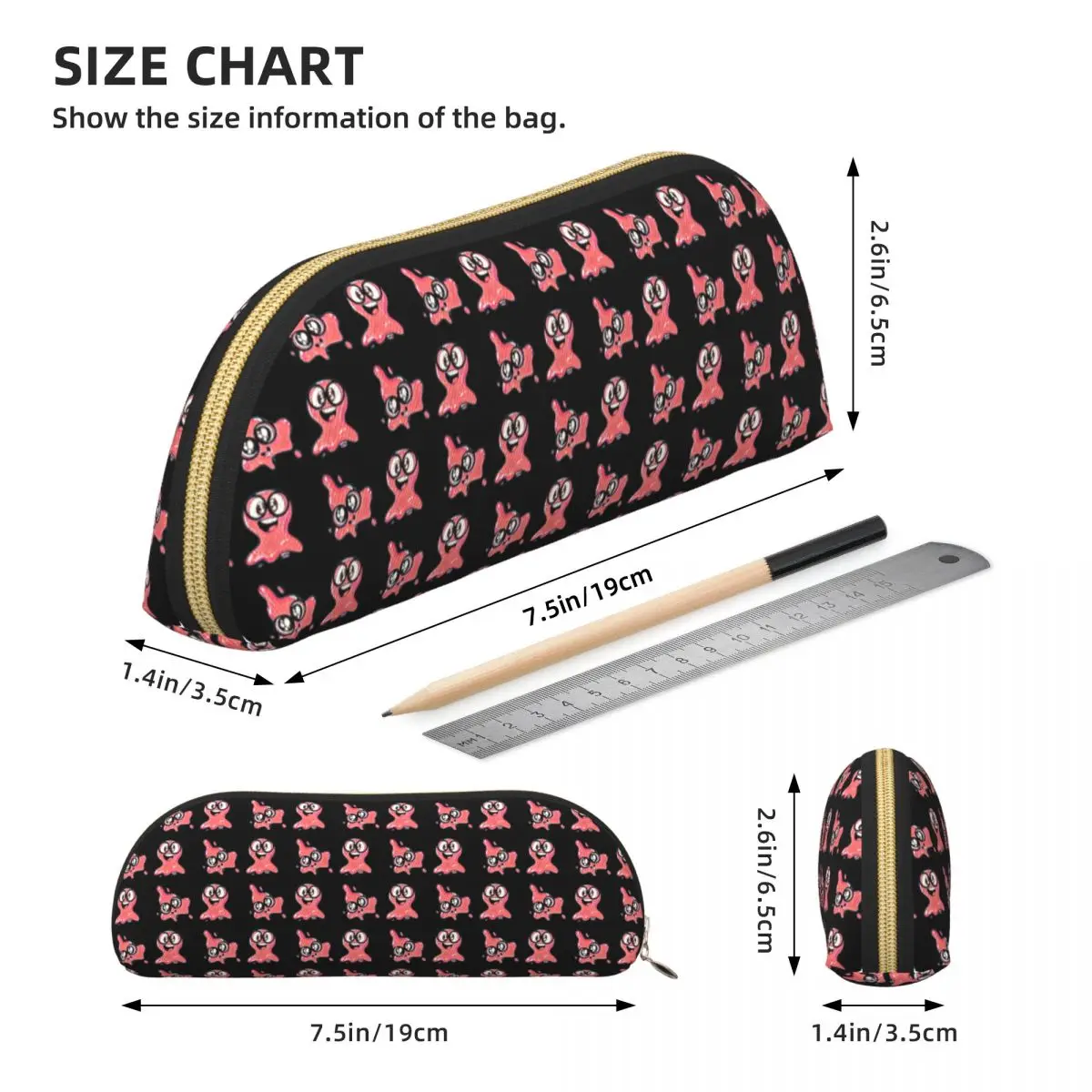 Astuccio per matite Super Slick Slime Sam Astuccio per matite Forniture di cancelleria Astuccio per penne grande Astuccio per matite per la scuola della ragazza del ragazzo