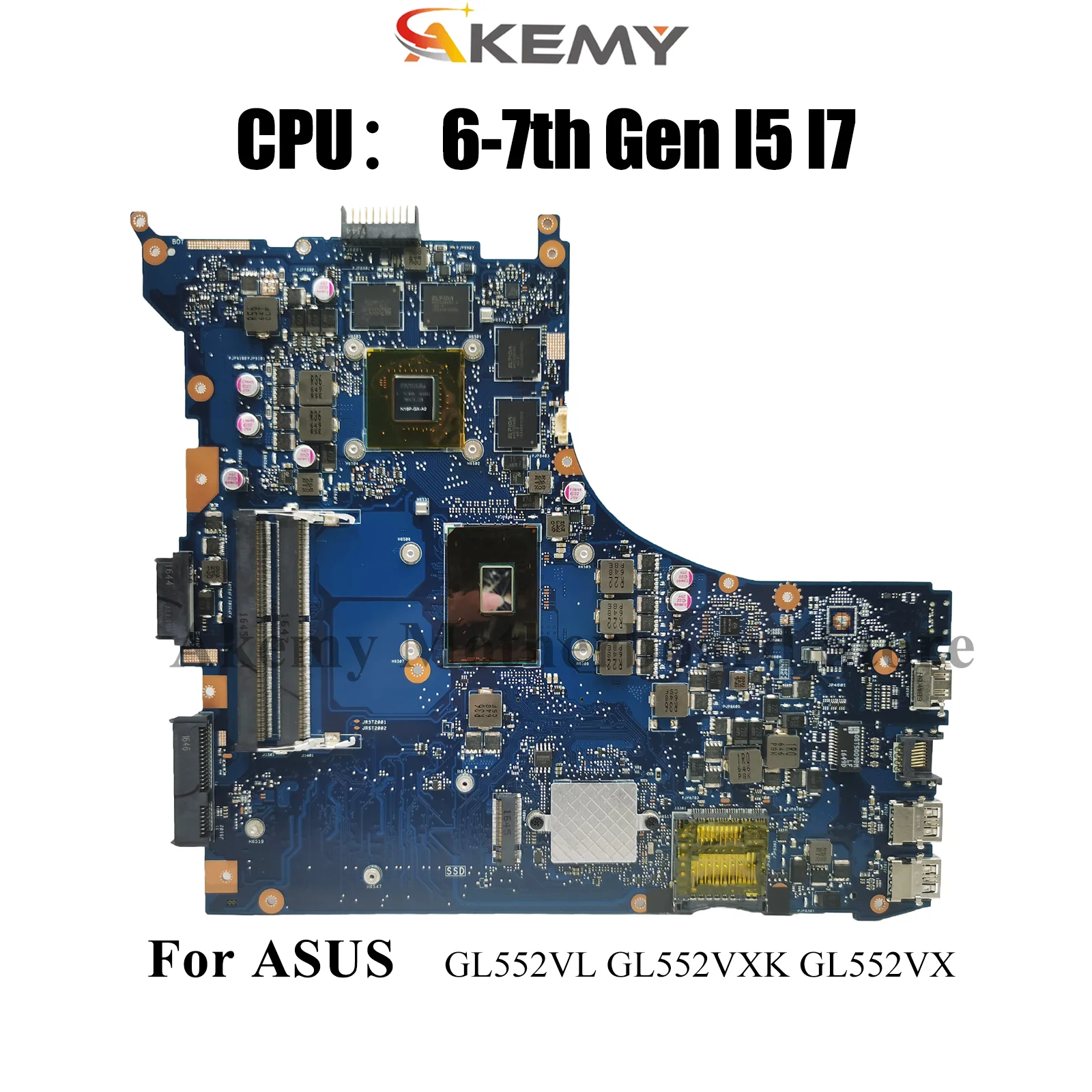 

GL552VW Материнская плата для ноутбука ASUS ROG GL552V GL552VX ZX50V FX-PRO GL552VXK Материнская плата для ноутбука с процессором I5 I7 100% тесты OK stk