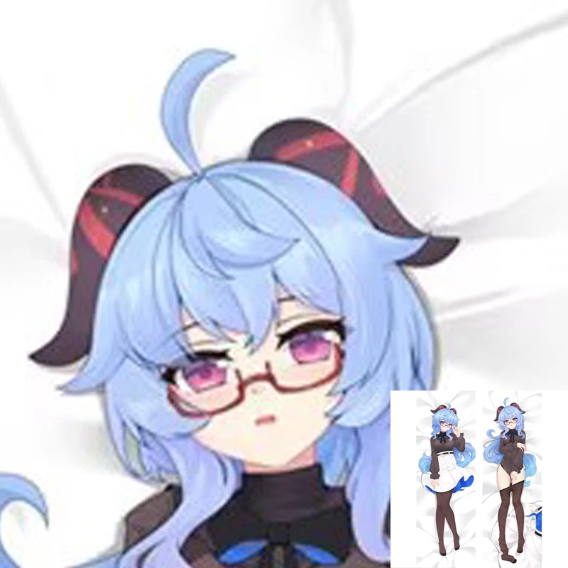 

Dakimakura Anime Pillow Cover Ganyu Double Sided Life-size Decoration