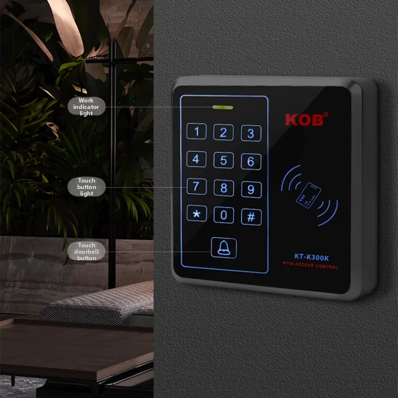 KOB Waterproof Access Control System All-in-one Office Intelligent Electronic Password Card Swiping Access Lock