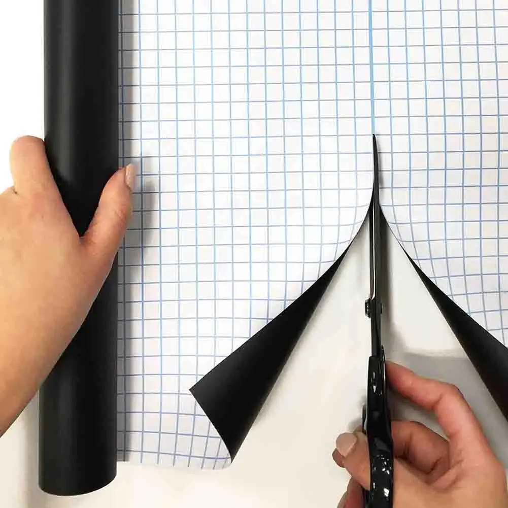 AU61-السبورة ورقة السبورة الفينيل ورقة نشرة قابلة للإزالة الجدار ملصق مع 5 الطباشير الملونة للأطفال الكتابة على الجدران