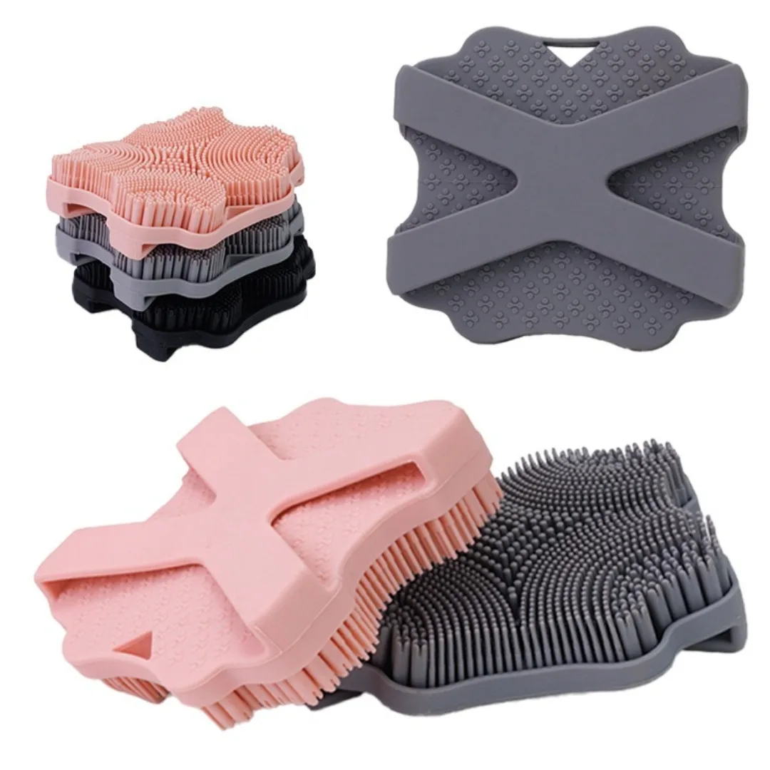 التقشير سيليكون حمام فرشاة المطهر لا زلة سيليكون منظف الجسم التطهير تدليك العناية بالجسم دش تدليك الاستحمام فرشاة #2