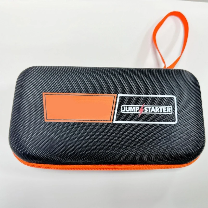 Jump Starter Storage Case for Drivers, Molded Shell Carry Case with All-Around Closure and Carry Loop for Vehicle Storag