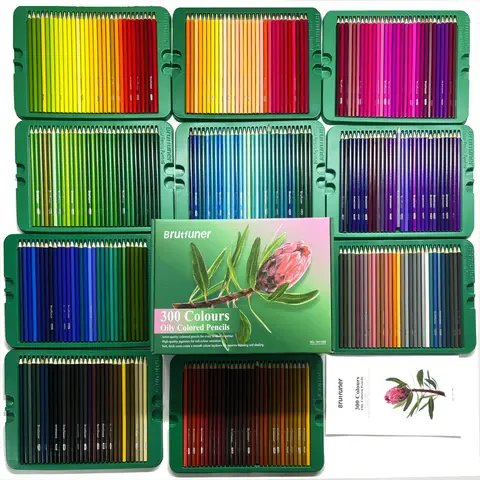 300 Colored Pencils Set, Oil-based Rich & Vibrant Colors, Drawing Set for Coloring, Blending and Layering Books, Adult