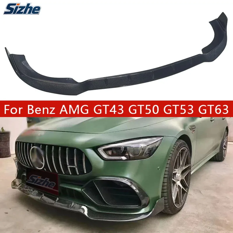 

Передний спойлер из углеродного волокна для Mercedes Benz AMG GT43/GT50/GT53/GT63 - высококачественный комплект кузова автомобиля, аксессуары