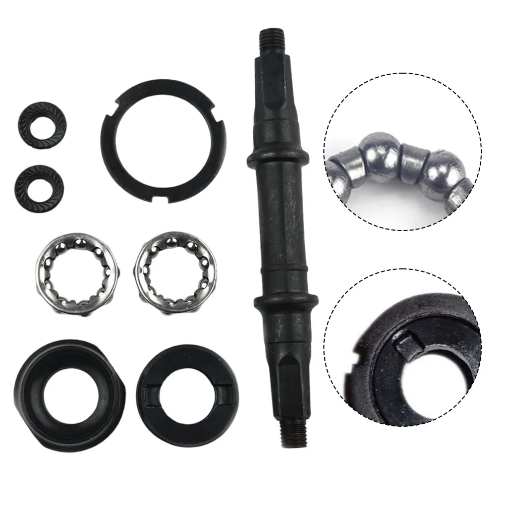 

Bike Axle Kit Bottom Bracket Axle Kit Smooth Cycling Experience Square Hole Design Sturdy And Reliable On Road