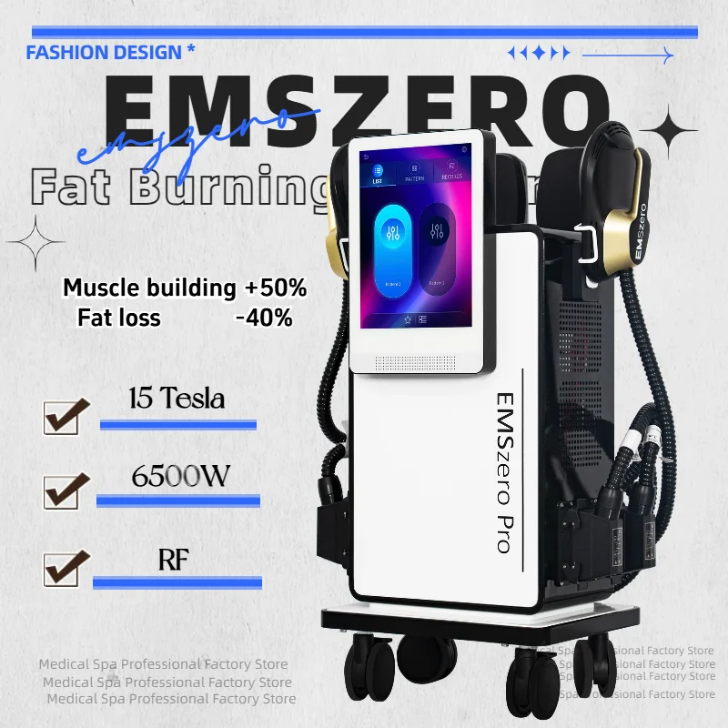 new EMSzero High Power Muscle Stimulation Machine EMS Sculpture Muscle Shaping Pro 6500W Weight Loss Body Sculpt Muscle Buttock