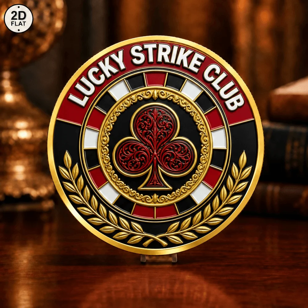1pc All In For The Win Poker Metal Challenge Coin 2D Print Casino Lucky Strike Club Collectible Medal for Poker Game Enthusiasts